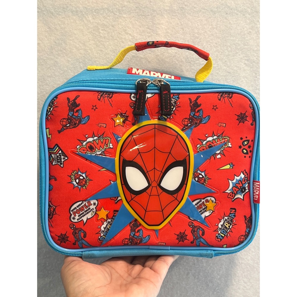 Marvel Spiderman Lunch Box Kit‎ Insulated Kids School Lunchbox